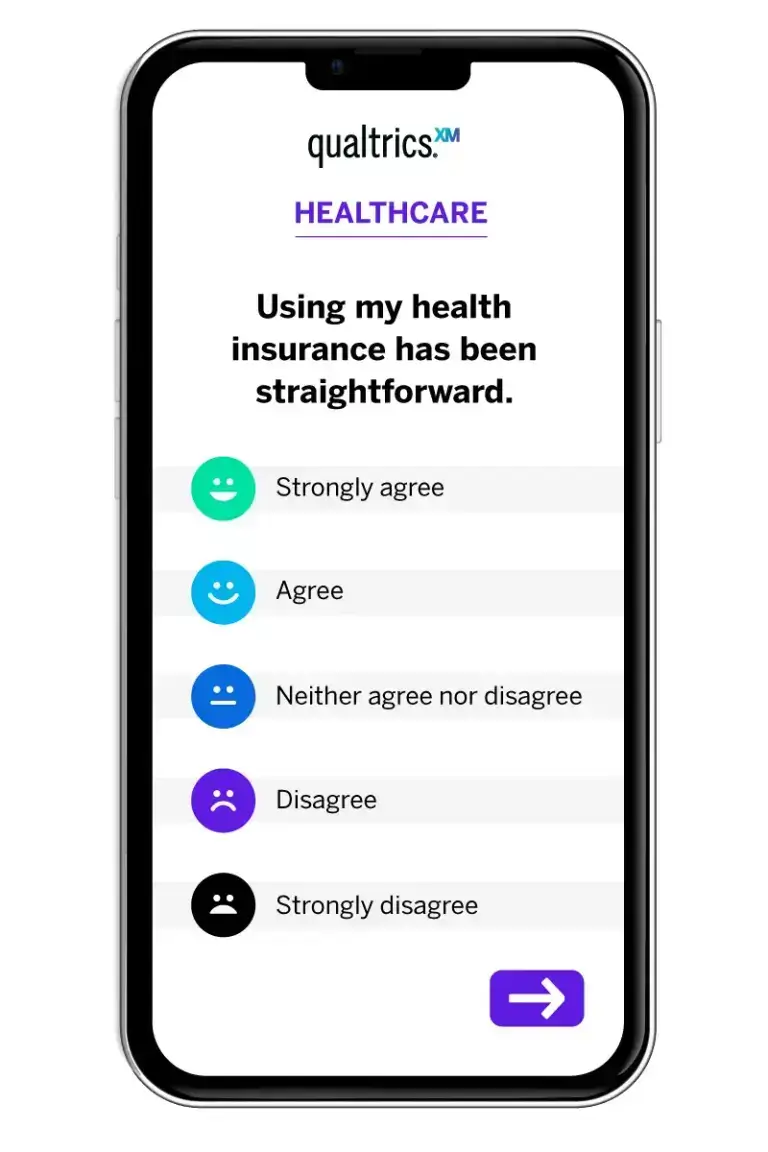 Healthcare benefit survey question
