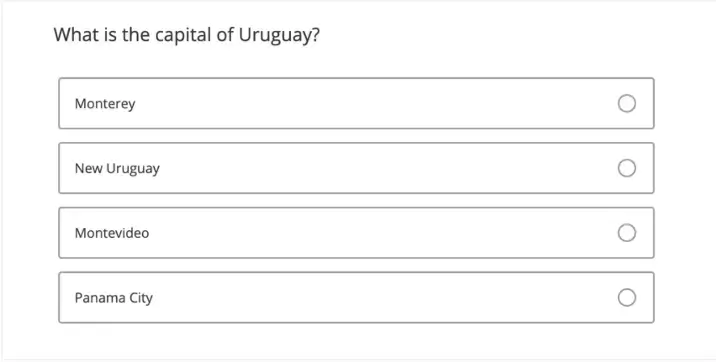 Urugway survey example