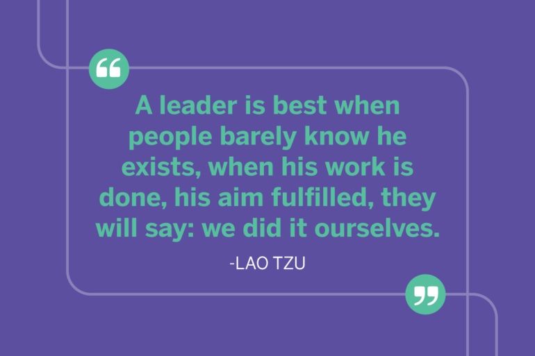 Lao Tzu leadership quote