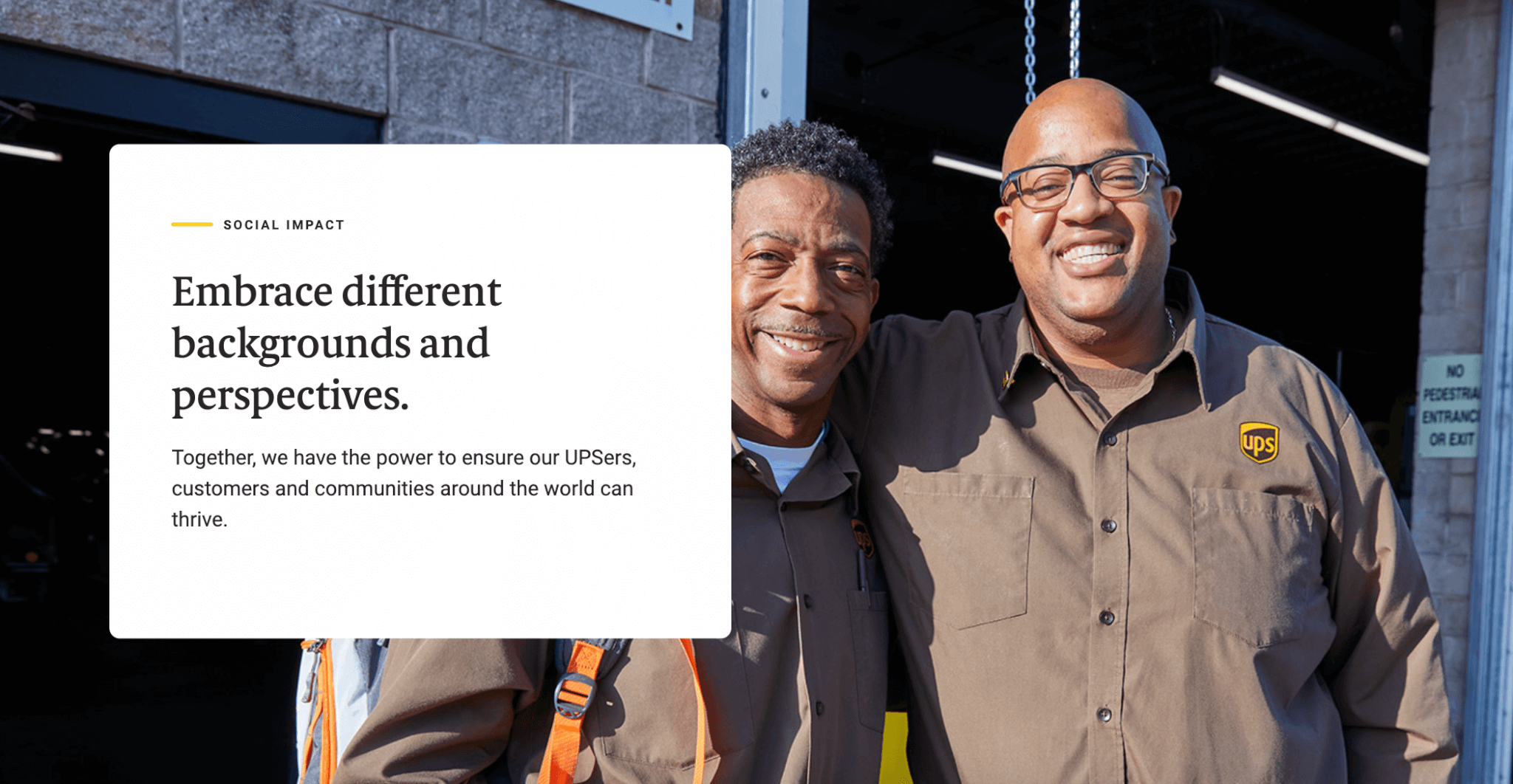 UPS Diversity, Equity & Inclusion