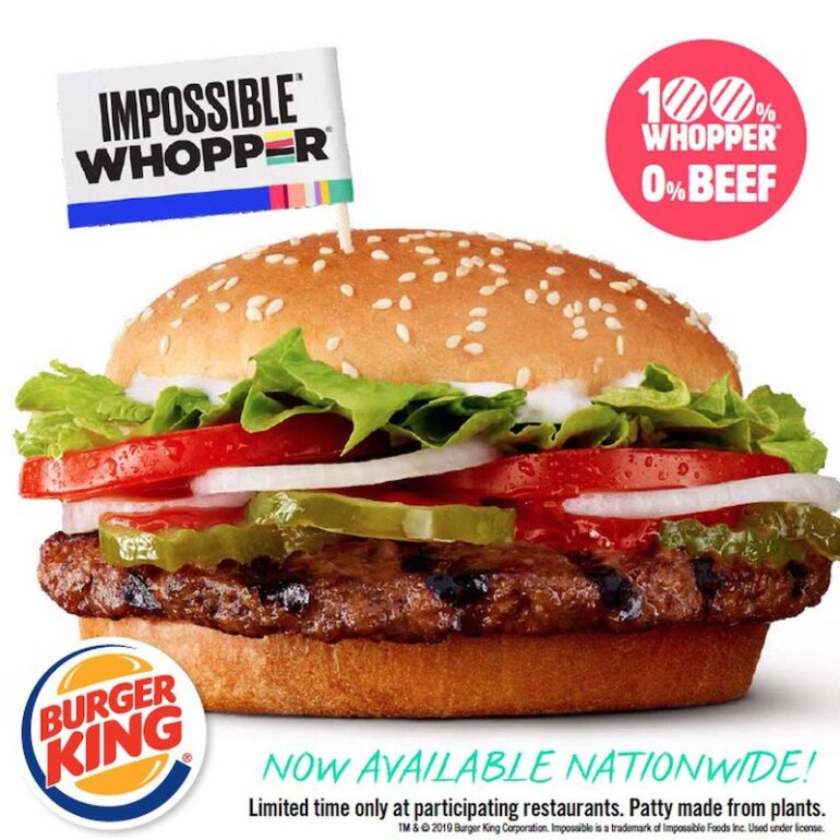 Burger King's Impossible-branded Whopper