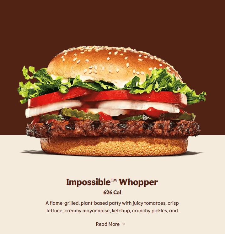 Burger King Impossible Whopper