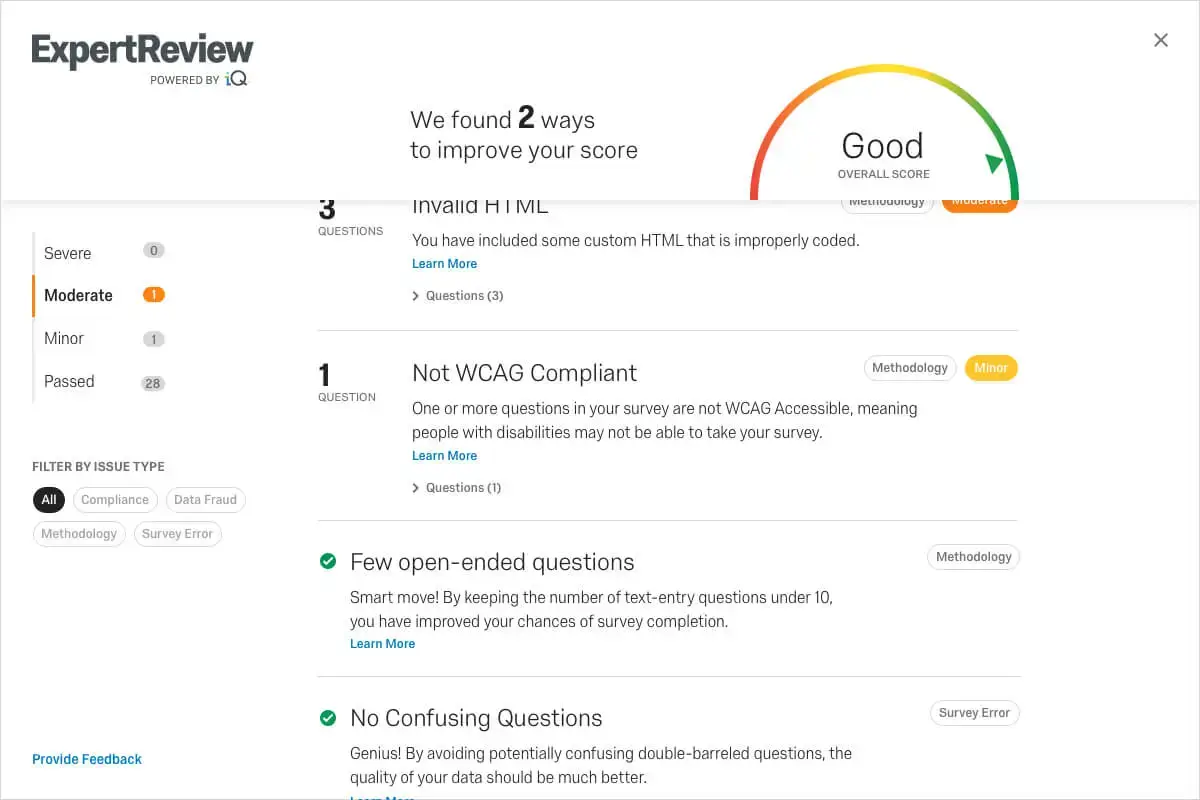 ExpertReview dashboard