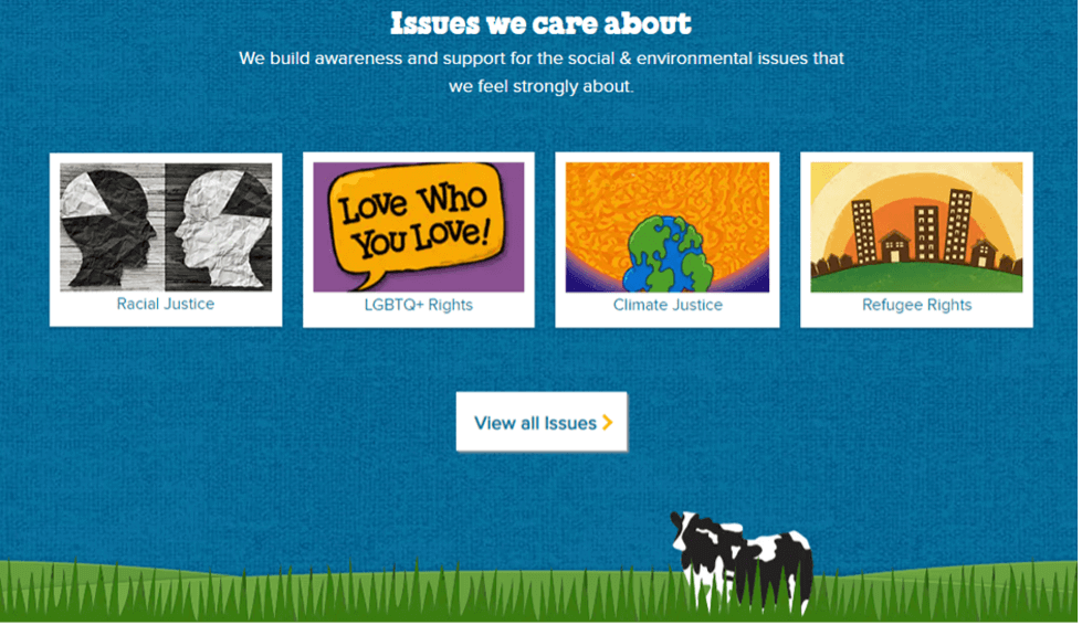 Ben & Jerry's website