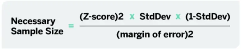 sample size formula