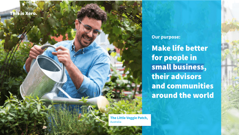 Xero's purpose as basis for its CX transformation.