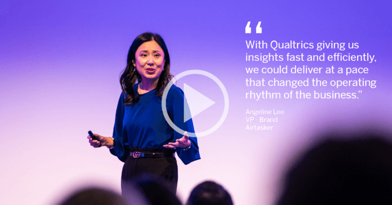 Angeline Lee, VP Brand Airtasker at Qualtrics X4 on Tour Sydney 2023