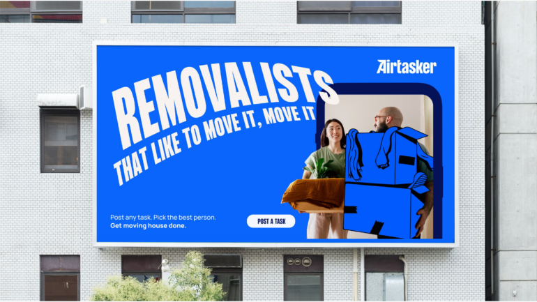 Airtasker's billboard advertising 