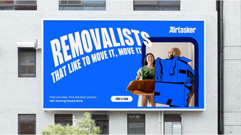 Airtasker's billboard advertising
