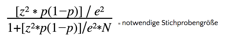 Stichprobe unkompliziert berechnen