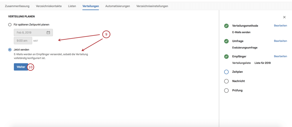 E-Mails in XM Directory versenden image 6