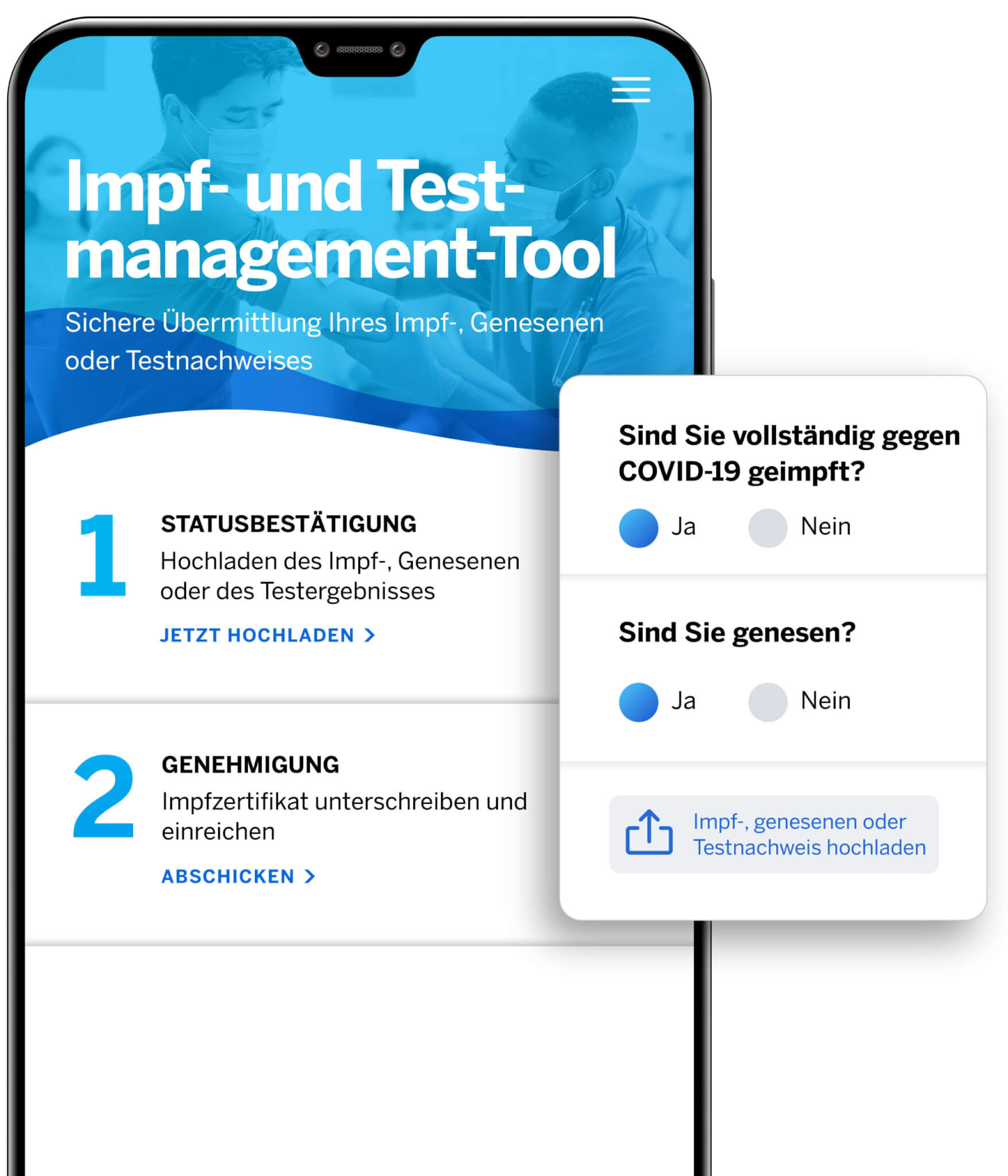 Impfstatus Softwarelösung