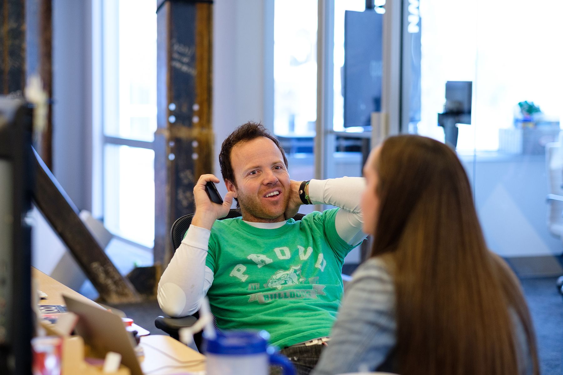 CEO Qualtrics Ryan Smith in Provo office