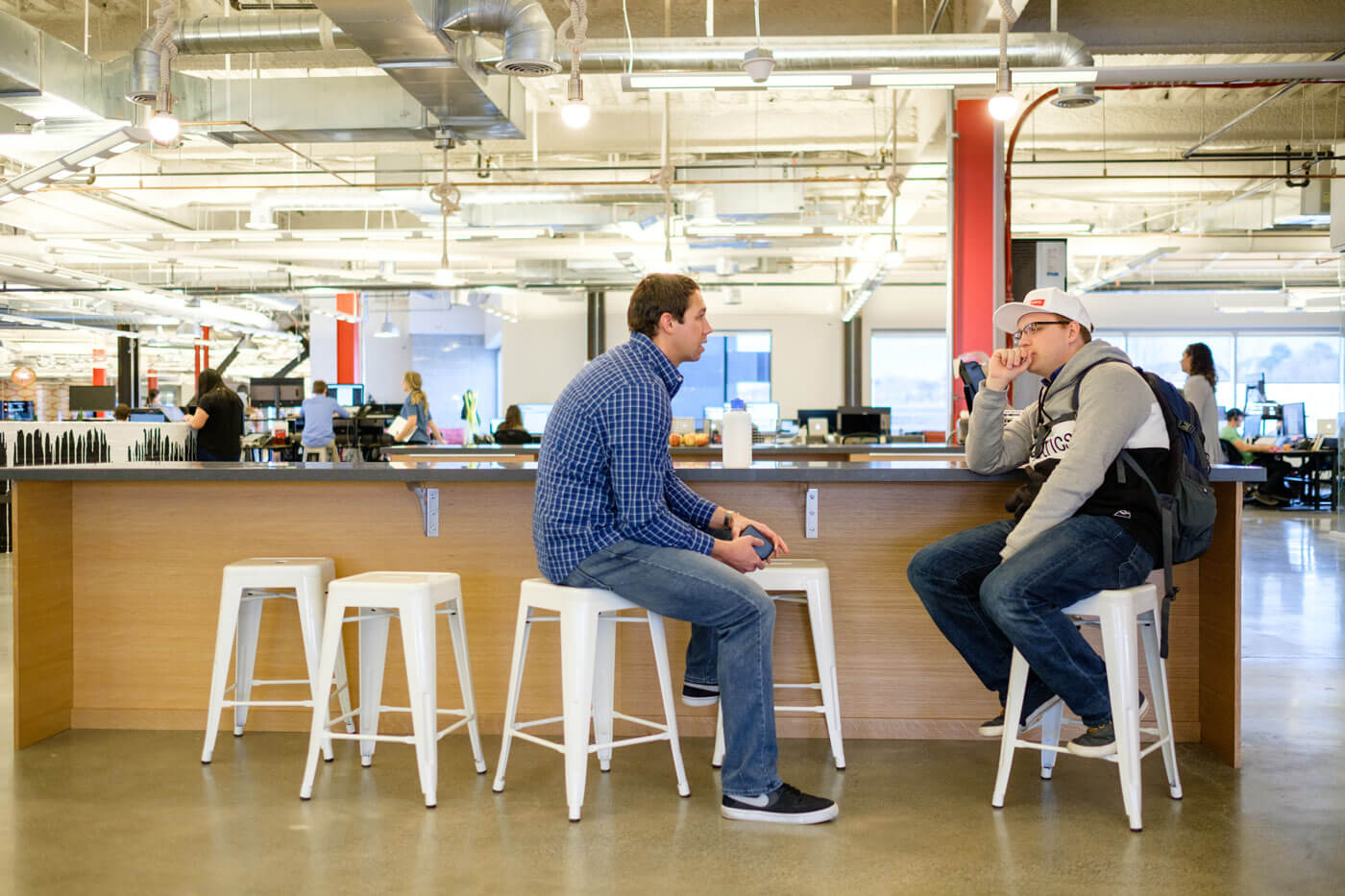 meeting in the snack hub