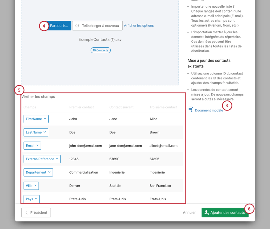 Créer des listes de distribution Qualtrics
