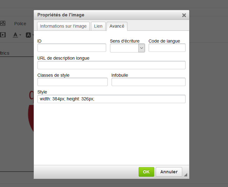 Insérer une image Qualtrics
