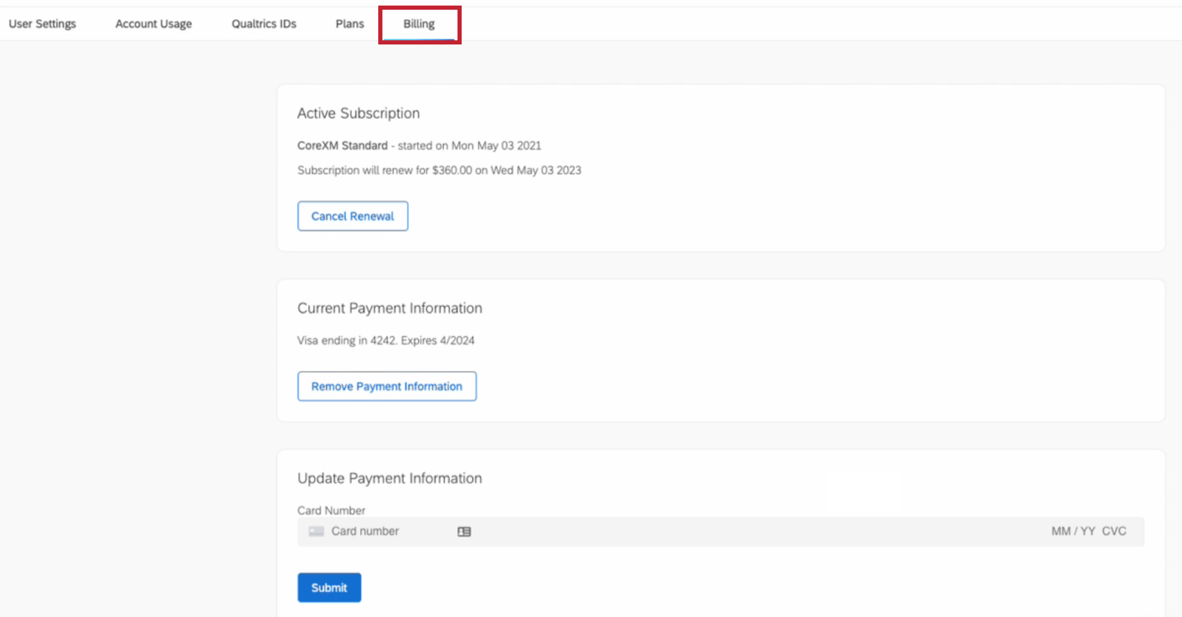 Account Settings