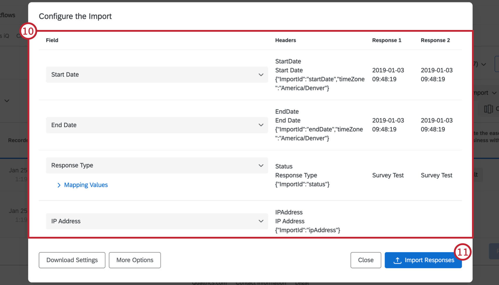 Start button in a message - Survalyzer Help Center