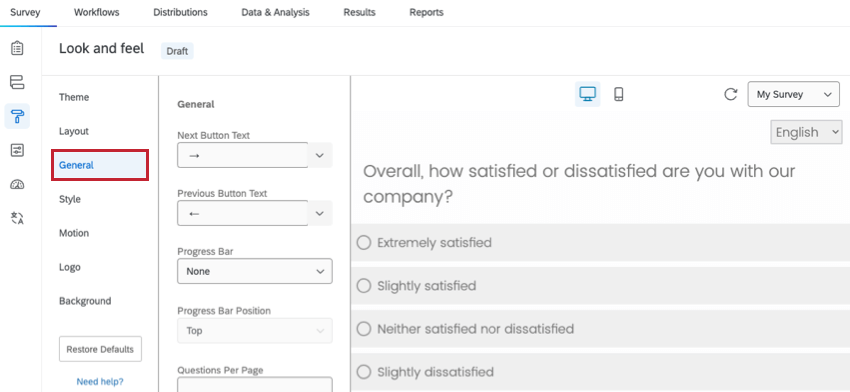 Solved: English/Spanish survey is showing dashes and other