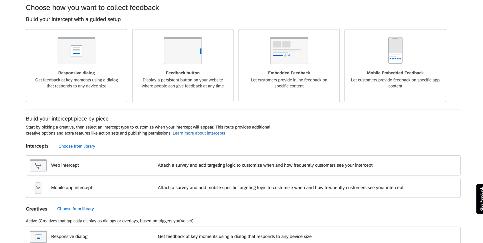 Feedback Button Creative