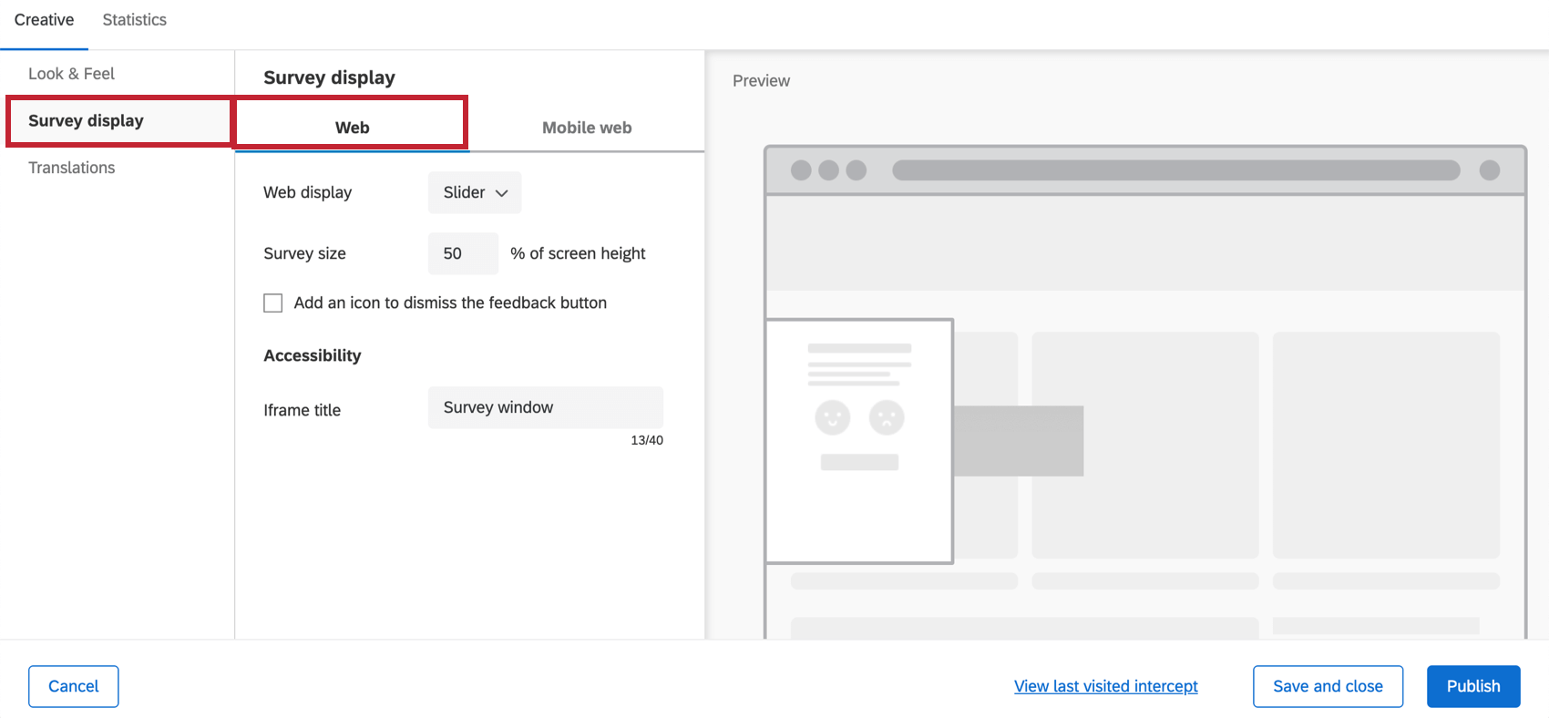 The trust feedback slider used to get feedback from the participants