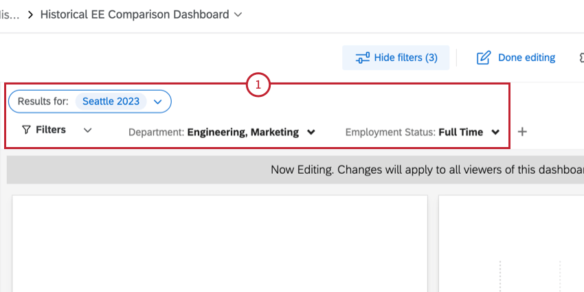 hinzufügen eines Filters zum Dashboard