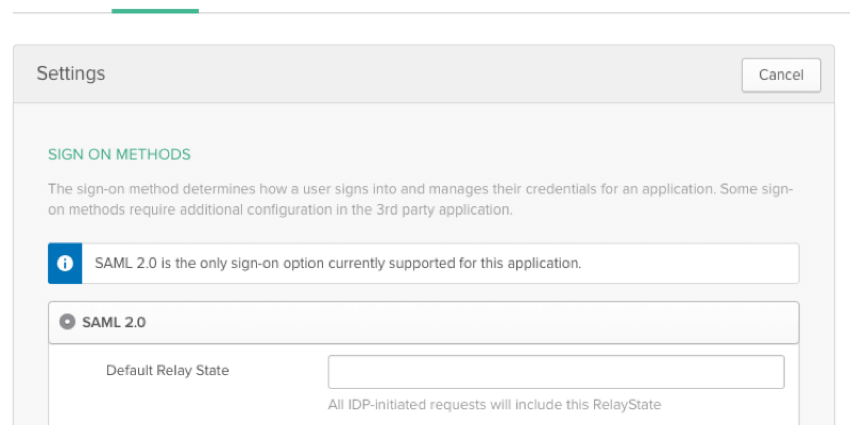 Configuración SAML