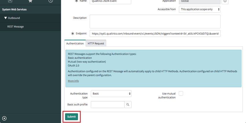 Cliquer sur Soumettre