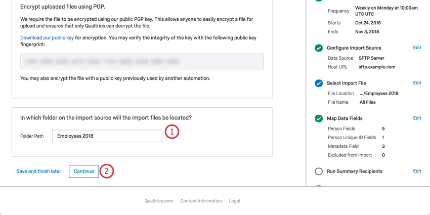 choosing the folder path