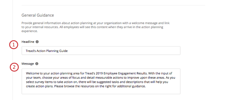 Fields on same page as above stuff but under general guidance header