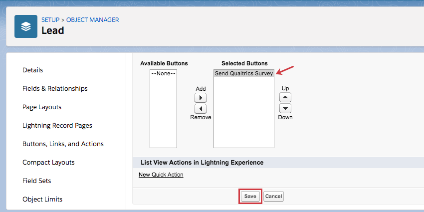 Cliquez sur Enregistrer