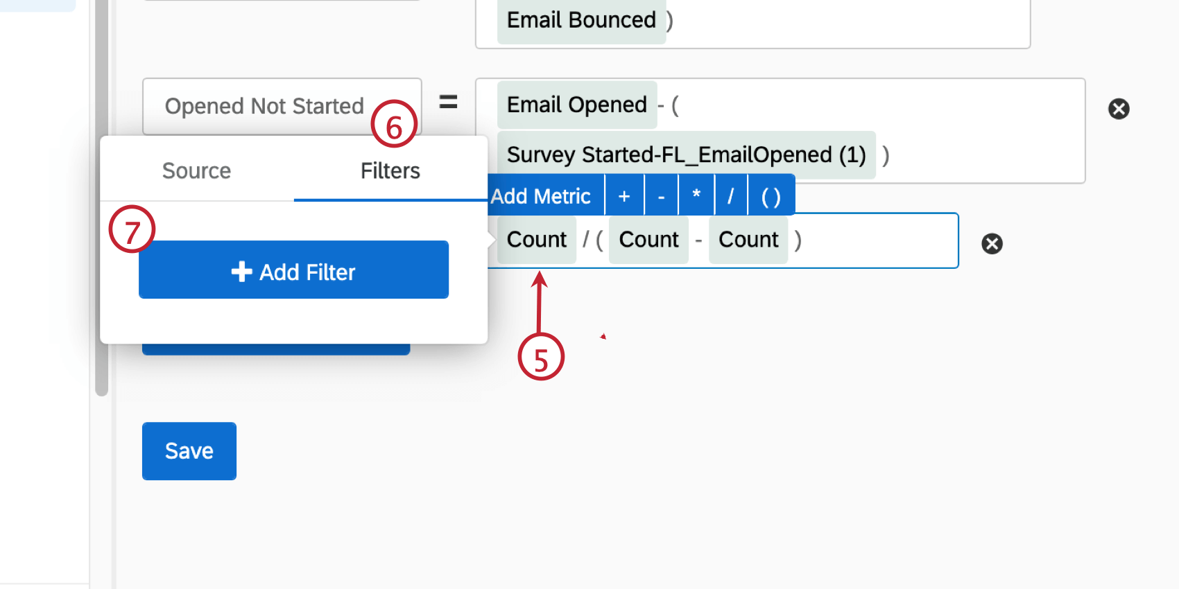 creating a response rate metric