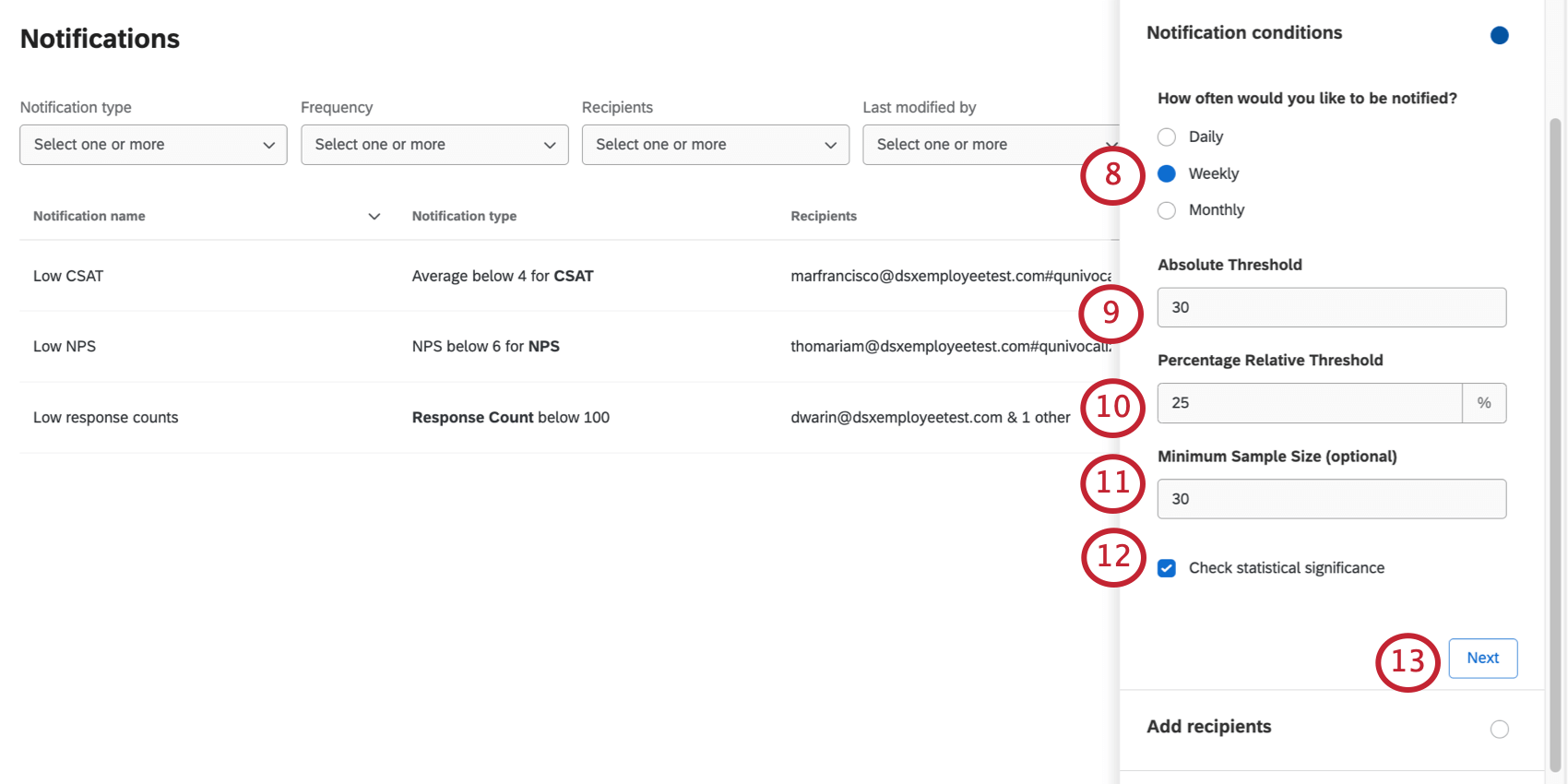 the fields described in the steps are in the menu to the right