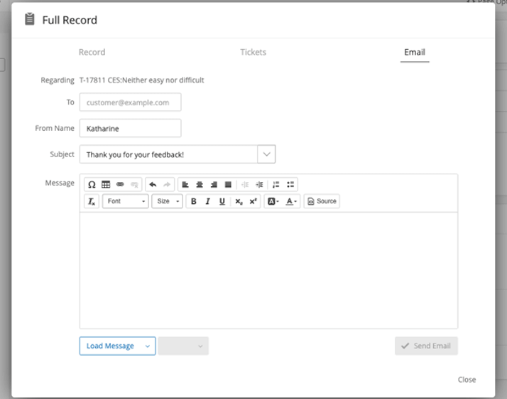 Registerkarte "E-Mails"