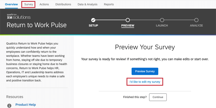 Return To Work Pulse Qualtrics Support
