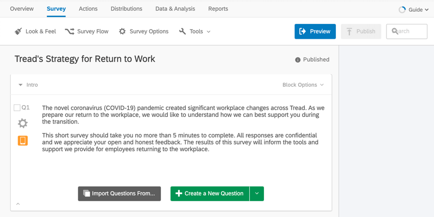 Return To Work Pulse Qualtrics Support