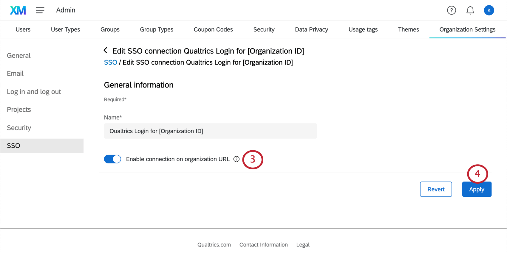 Enabling the connection