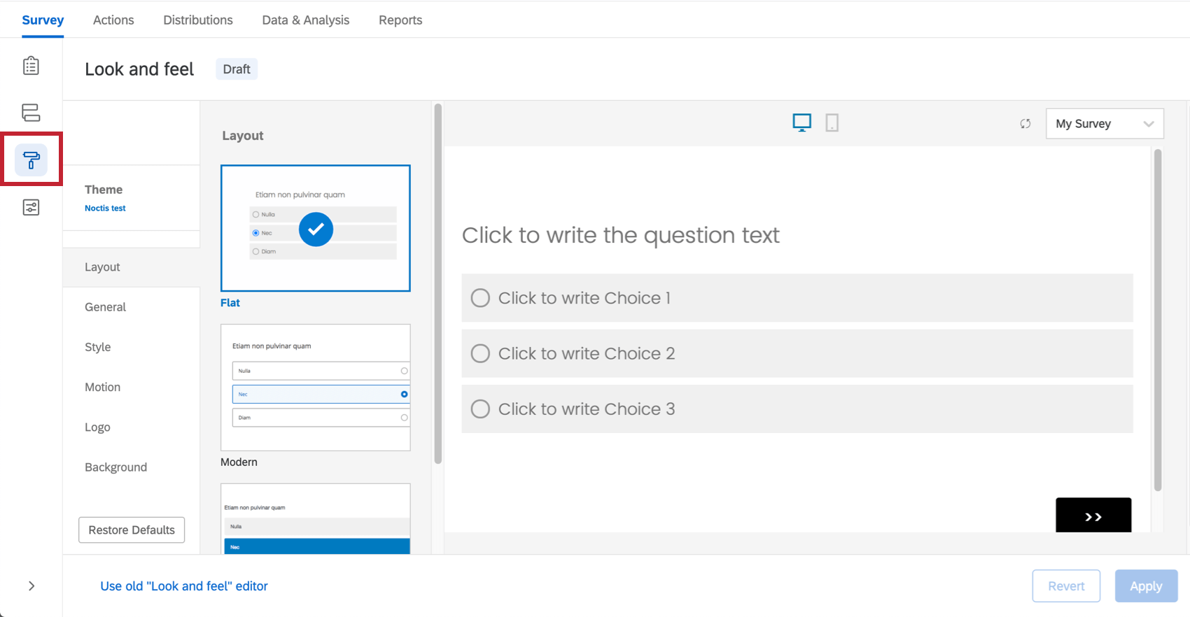 Survey Basic Overview