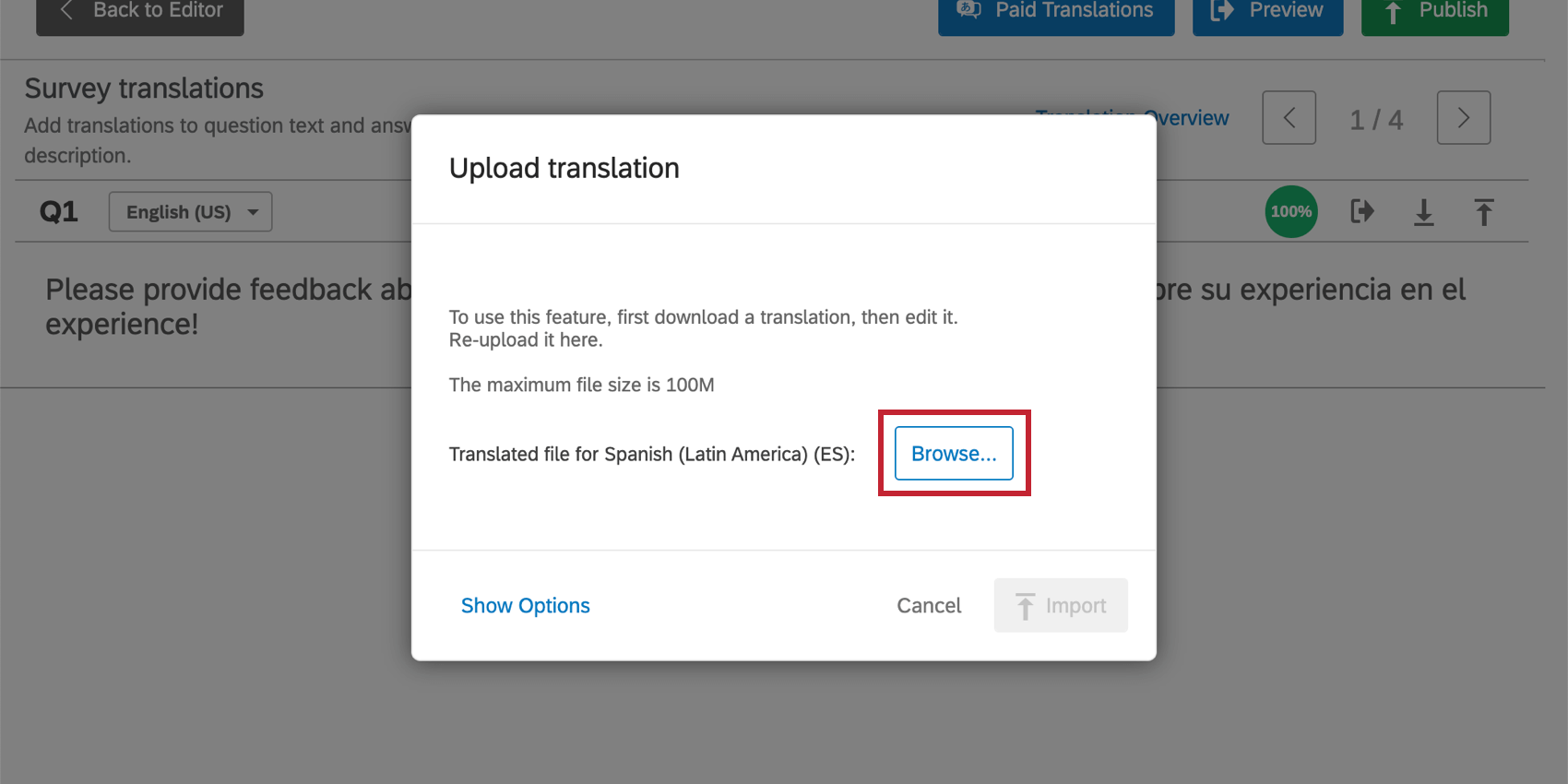 Translate bm to bi