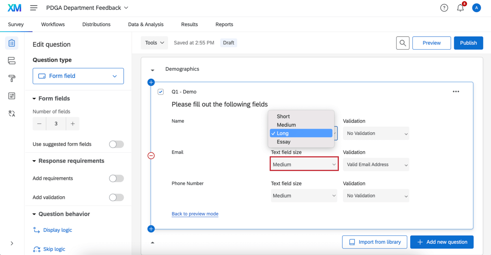 Survey Details Field Force Application -- Help Manual -- Survey2Connect