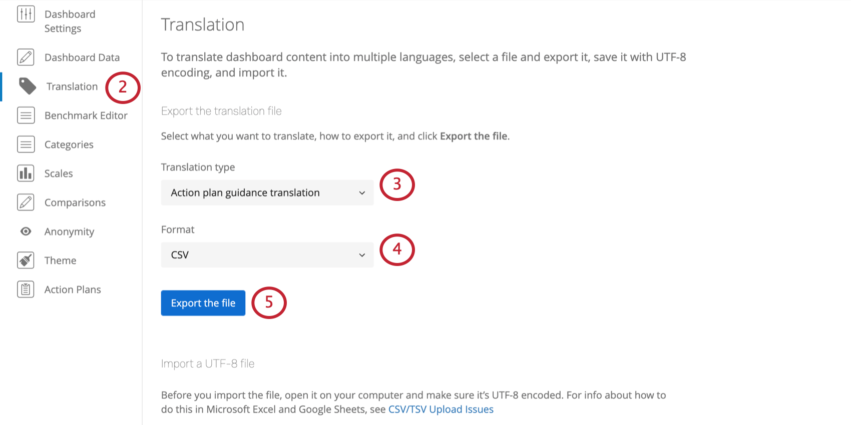 Dashboard Translation Ex