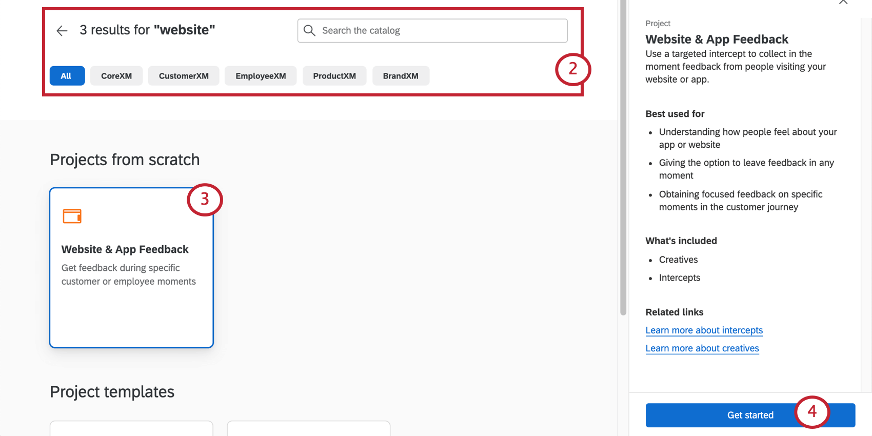 Creating A Website App Feedback Project