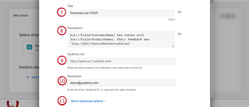 setting up the basic details for the notification feed task