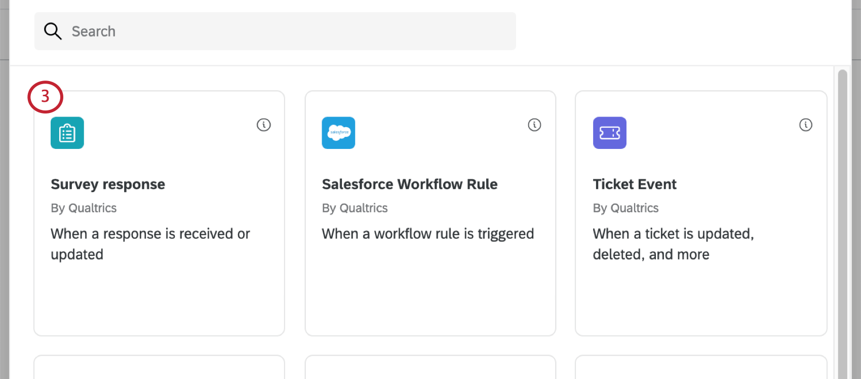 Survey response first option in a new window that opens