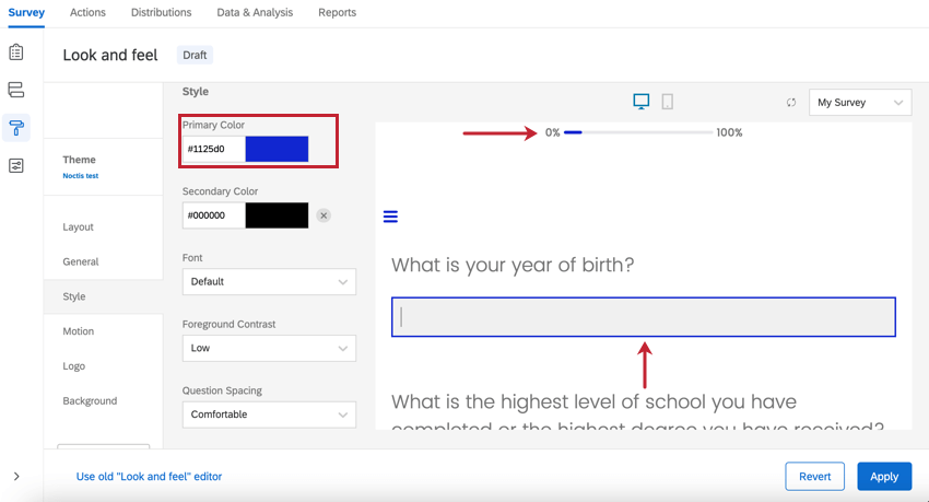 Survey Style Motion From here onwards, you can change title bar color to your liking. survey style motion