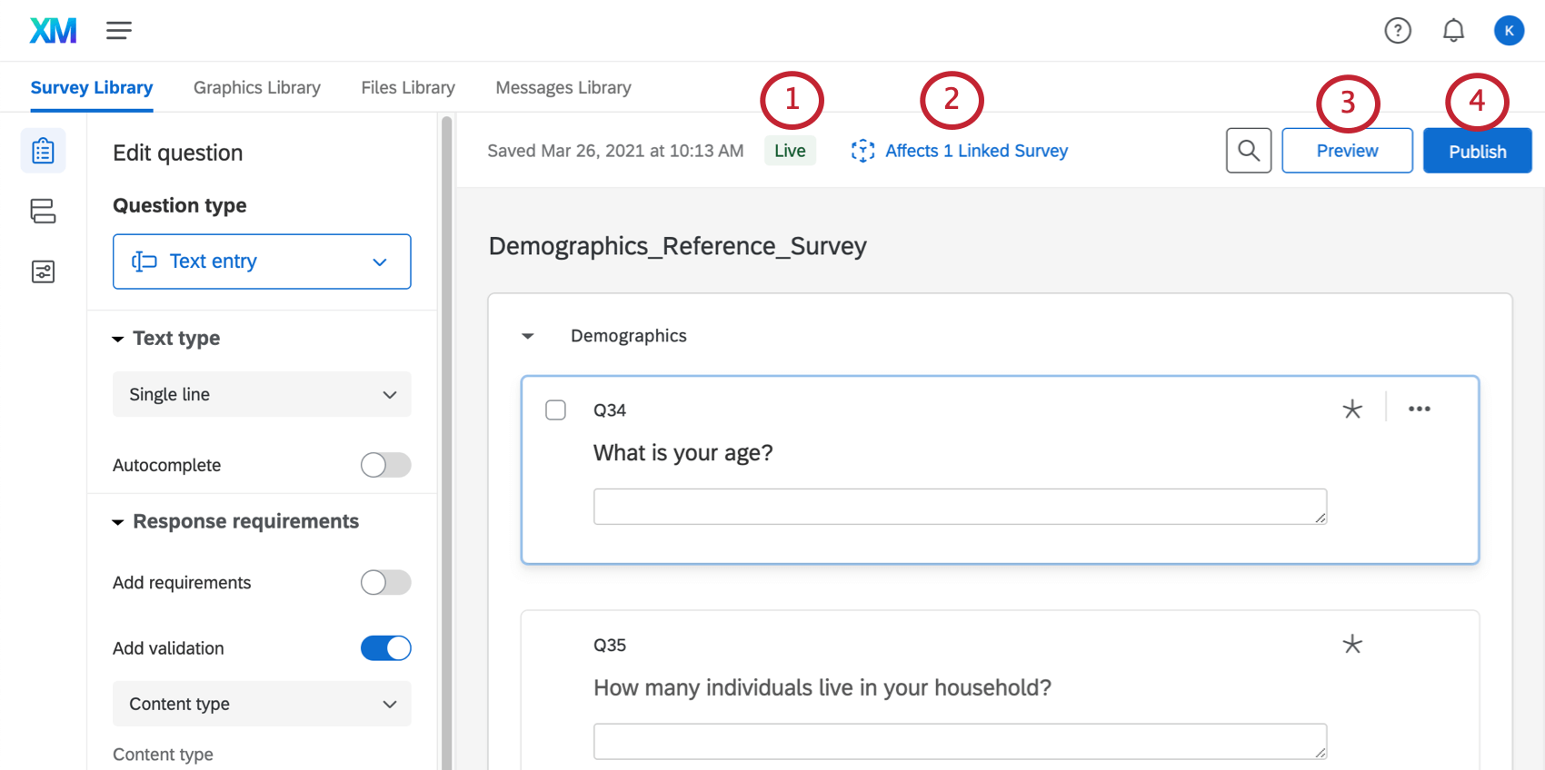 Publishing your survey