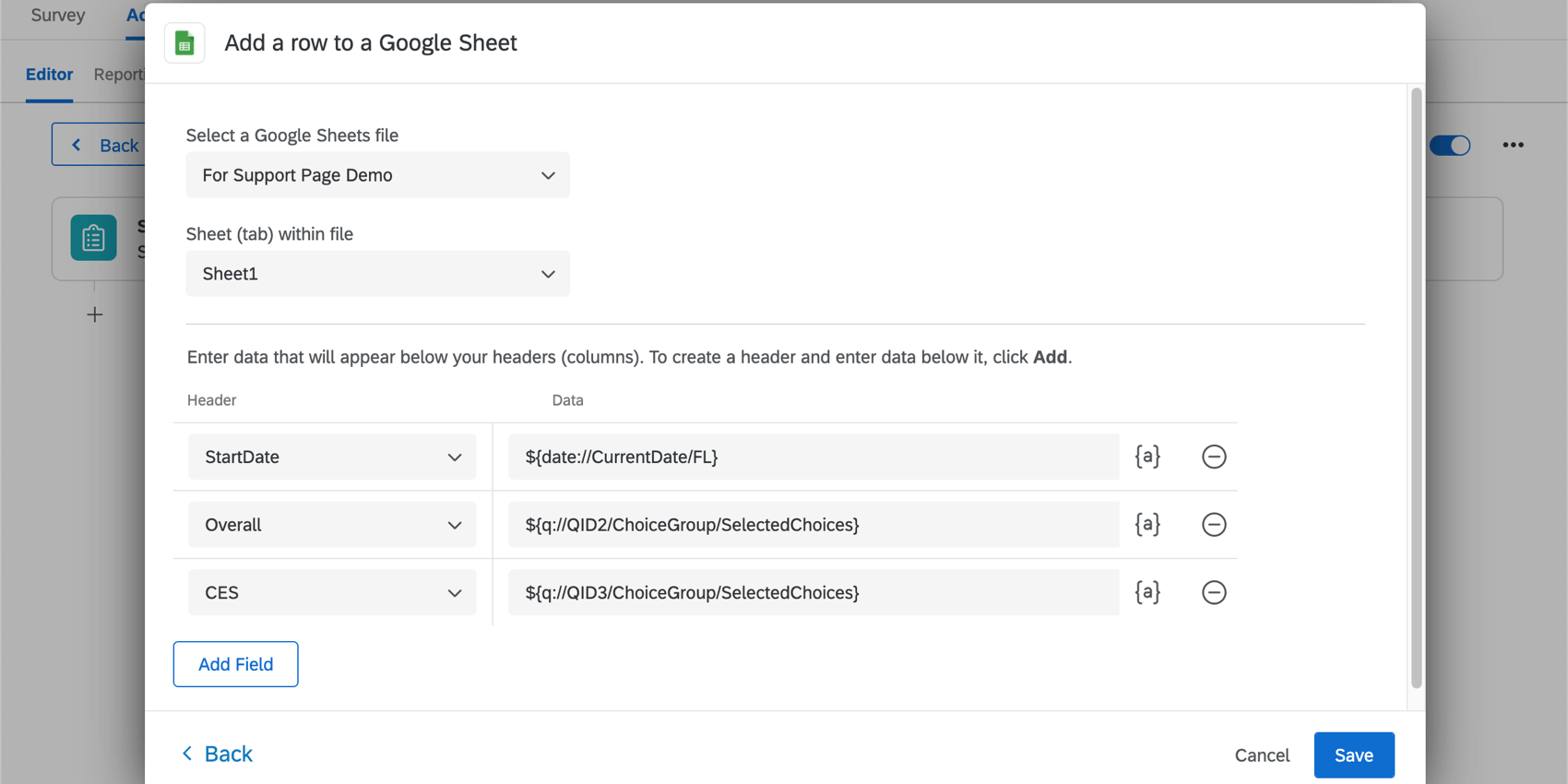 Google Sheetsタスク