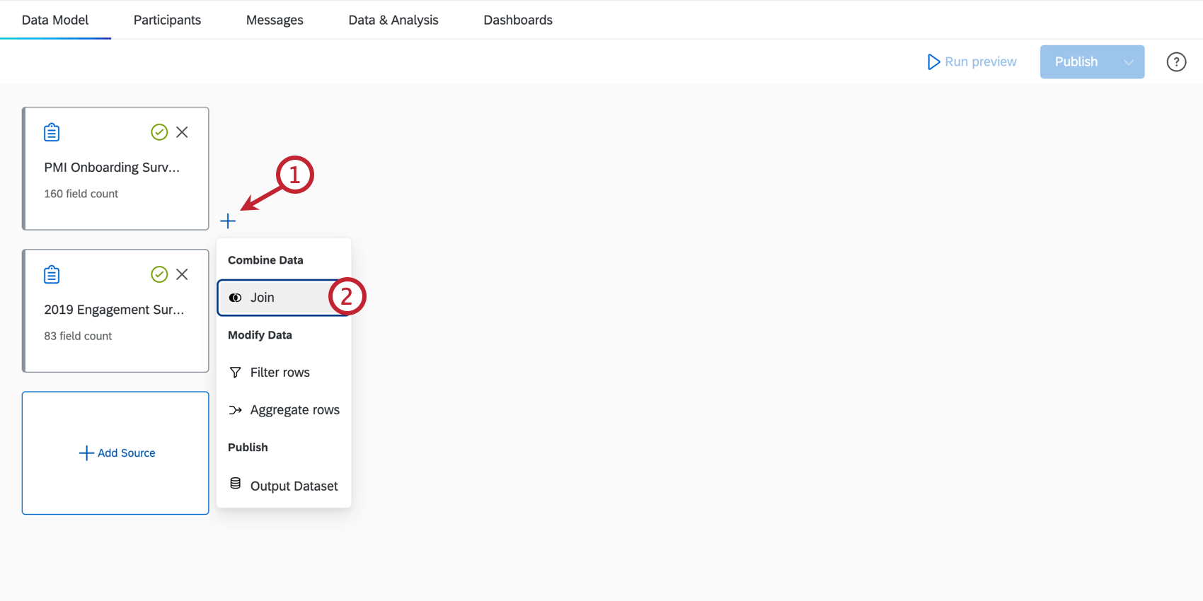 aggiunta di un join al modello di dati
