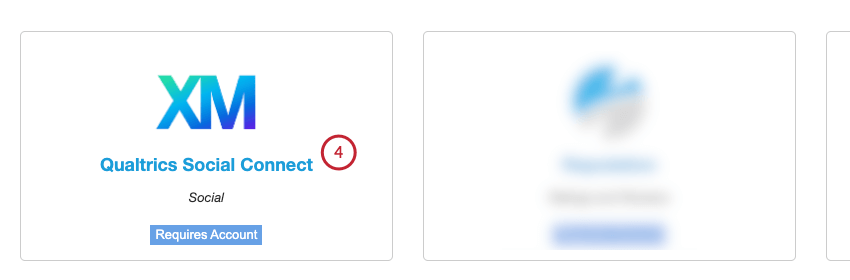 Cliquez sur le bouton Connexion réseaux sociaux de Qualtrics.