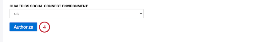 Assurez-vous dêtre connecté à Qualtrics Social Connect en utilisant le bon compte et cliquez sur Autoriser.